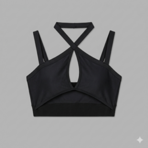 Crop top croisé sans manches