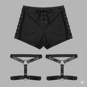 Booty short lacets