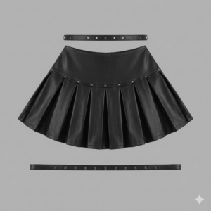 Jupe en cuir