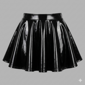 Jupe short en vinyle