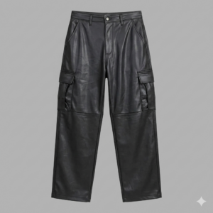 Pantalon cuir large
