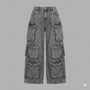 Pantalon cargo gris